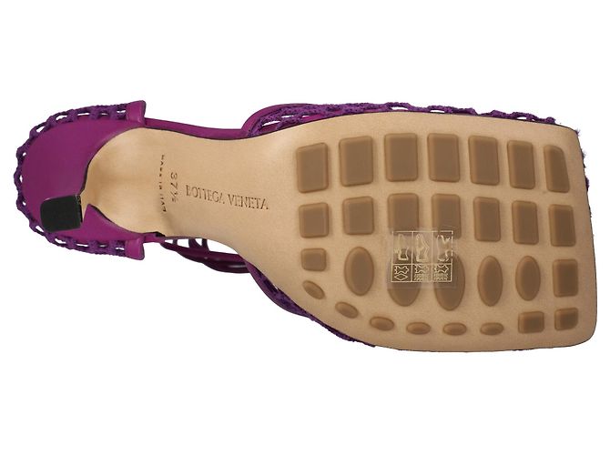 Sandale à lacets extensible Bottega Veneta violet - vue 5