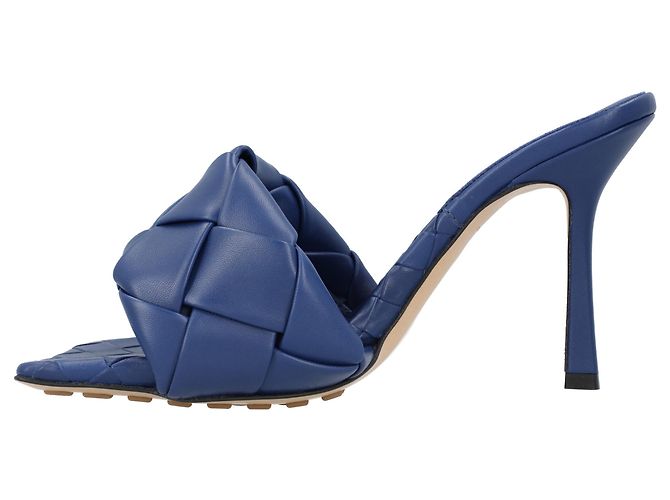 Mule Lido blu di Bottega Veneta - vista 3