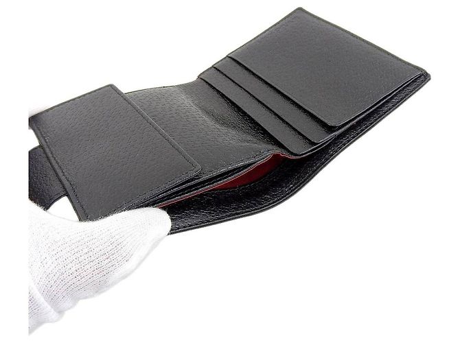 Autre Marque Portafoglio compatto in tela e pelle Bvlgari - vista 3