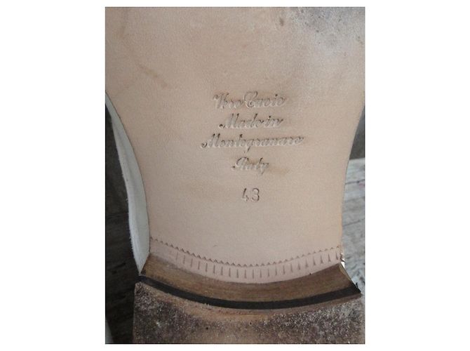 Autre Marque Richelieu Doucal's in pelle bianca scarpe stringate 43 Bianco - vista 8