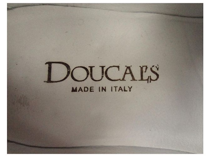 Autre Marque Richelieu Doucal's in pelle bianca scarpe stringate 43 Bianco - vista 9