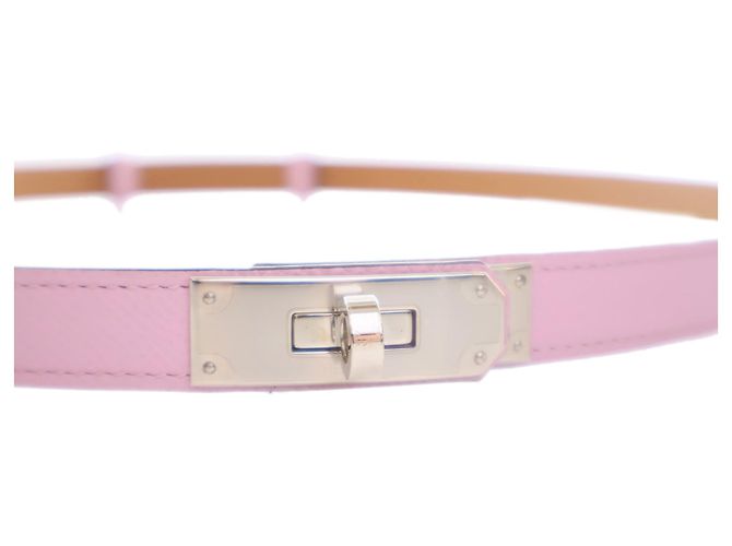 Cinturón Kelly 18 en Epsom rosa Hermès - vista 4