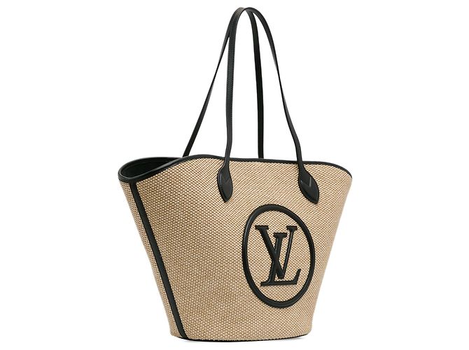 Louis Vuitton Marrom Ráfia Saint Jacques Bege - vista 2