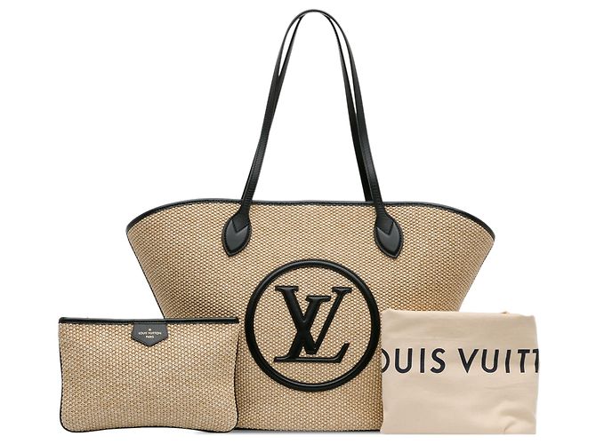 Louis Vuitton Marrom Ráfia Saint Jacques Bege - vista 9