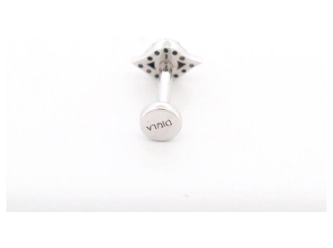 NOVE MONO ANELLO DJULA PIERCING D'ORECCHIO BARRA OCCHIO EA76456-WG ORO DIAMANTI Argento - vista 3