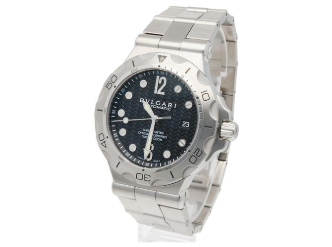 Bulgari Relógio Bvlgari Diagono Scuba Prata - vista 3