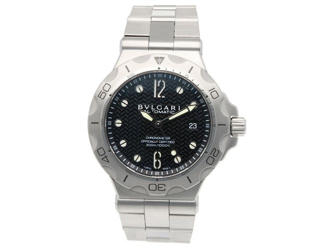 Bulgari Relógio Bvlgari Diagono Scuba Prata - vista 8