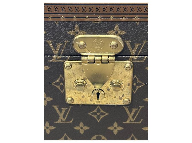 Borsa da viaggio Louis Vuitton Beauty Farm Marrone in tela - vista 7