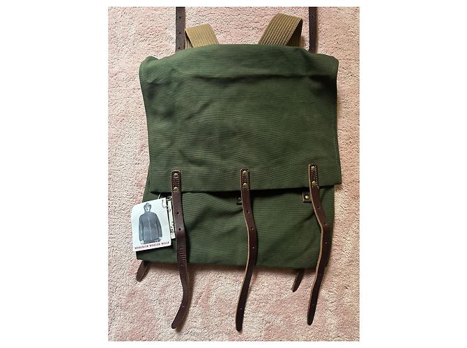 Sac utilitaire vert militaire des années 1990 de Woolrich. Vert olive - vue 2