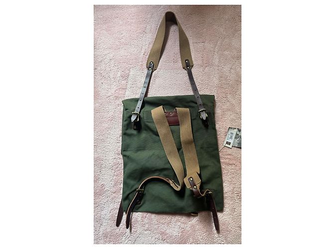 Sac utilitaire vert militaire des années 1990 de Woolrich. Vert olive - vue 6