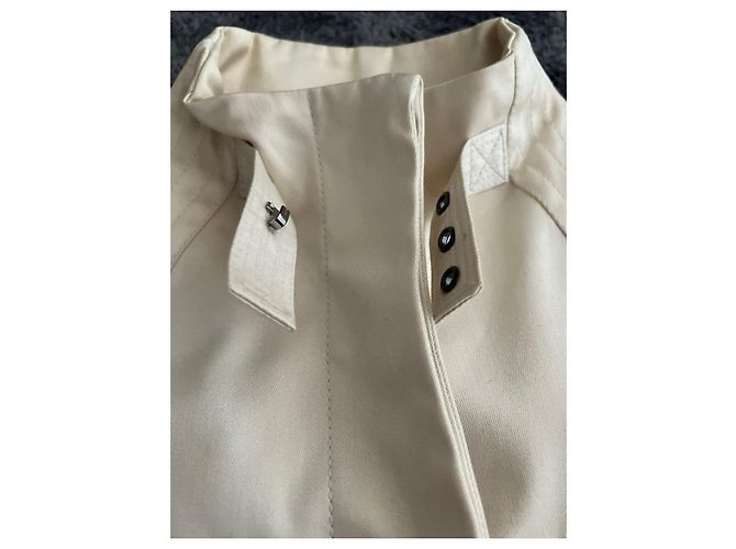 Gucci by Tom Ford Spring Summer 2003 Multipocket White Coat. - view 5
