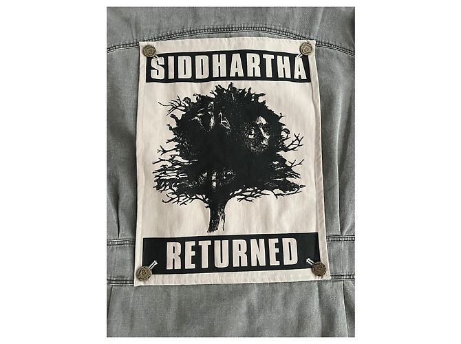 Raf Simons SS2004 "May The Circle Be Unbroken" Military Button Down Siddhartha Returned. Grey - view 5