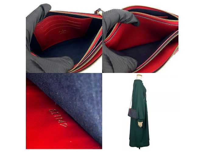 Monogram Empreinte Schultertasche von Louis Vuitton Rot - Ansicht 10