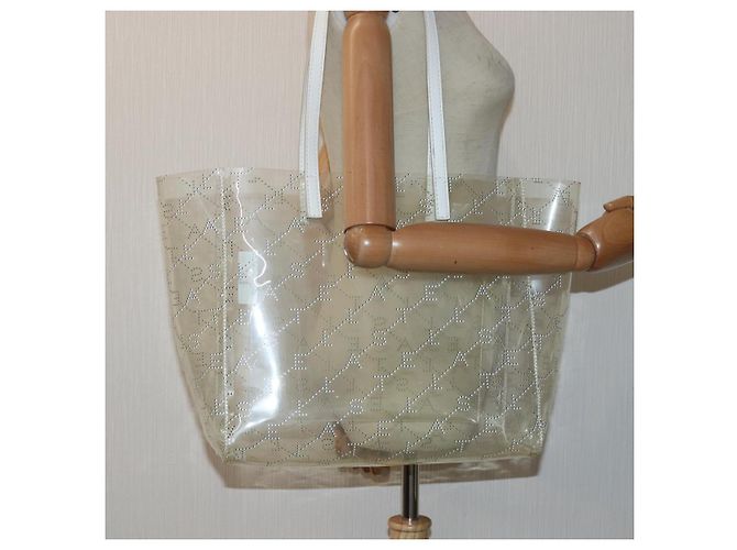 Autre Marque Borsa tote Stella MacCartney in vinile trasparente Auth bs16194 - vista 22