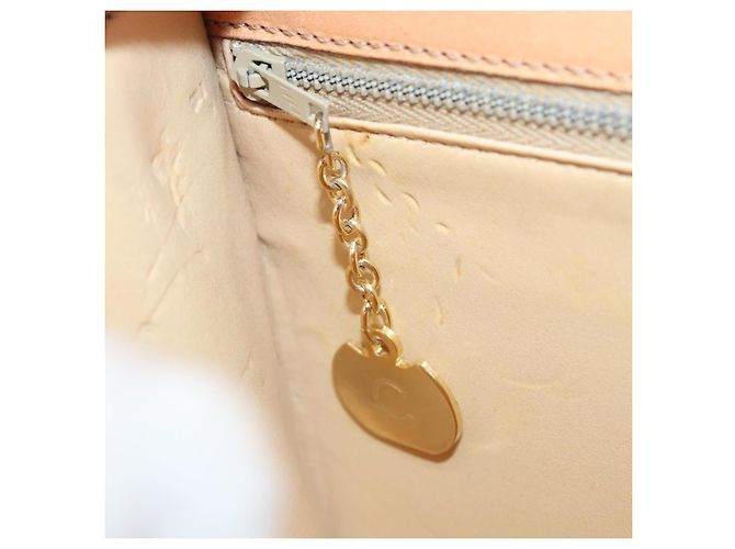 Céline Borsa a spalla in tela Macadam CELINE in pelle PVC marrone Auth 83129 - vista 25