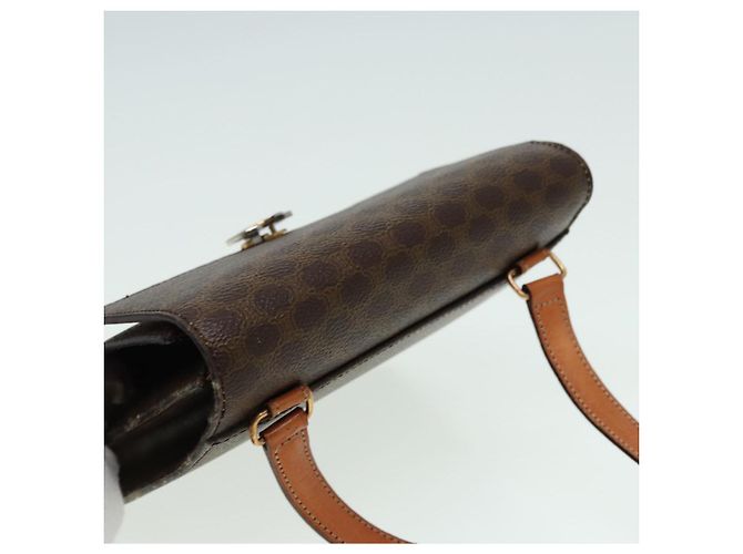Céline Borsa a spalla in tela Macadam CELINE in pelle PVC marrone Auth 83129 - vista 6
