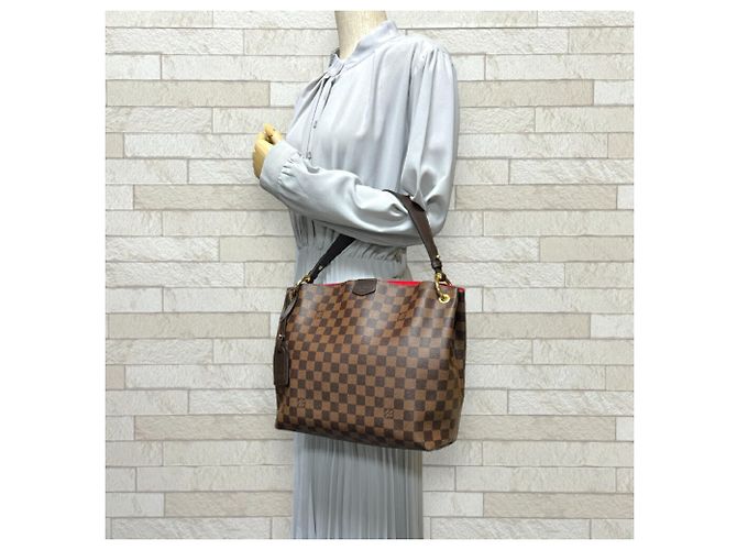 Borsa a Spalla Louis Vuitton Graceful PM Damier Marrone Damier ebene - vista 2