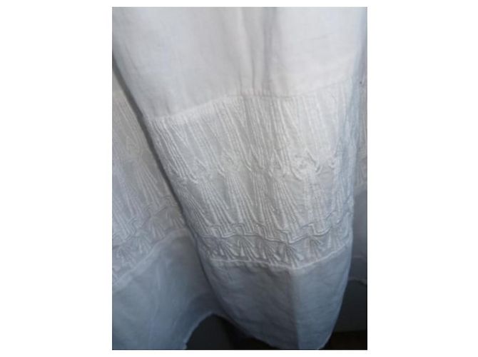 Autre Marque Vestido May 68 blanco de algodón y encaje S - vista 5