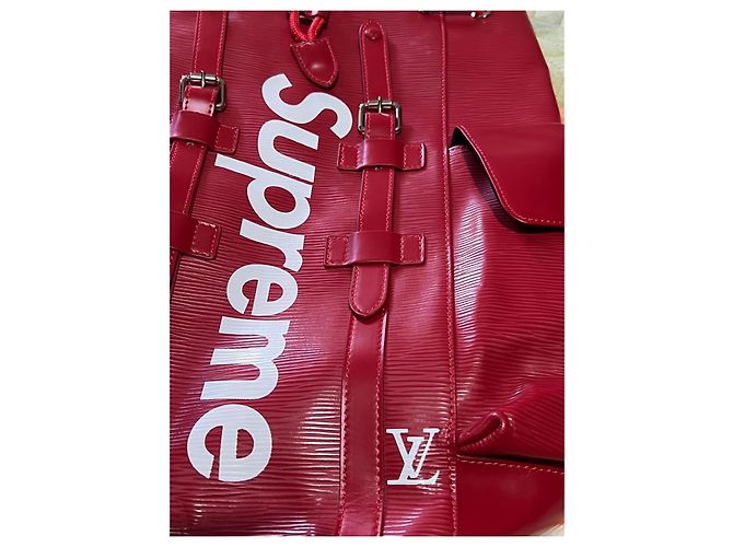 Zaino Christopher Supreme x Louis Vuitton 2018 Rosso - vista 4