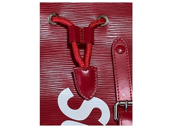 Zaino Christopher Supreme x Louis Vuitton 2018 Rosso - vista 8