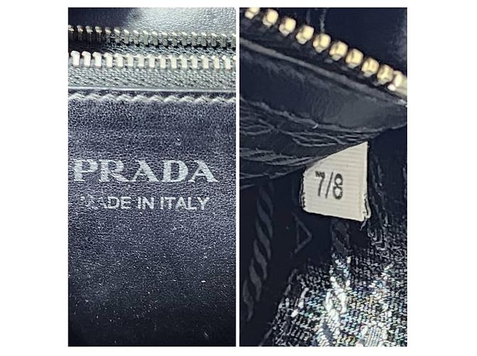Borsa a spalla Elektra in pelle di vitello Saffiano con logo da corsa PRADA Fucsia/Nero - vista 4