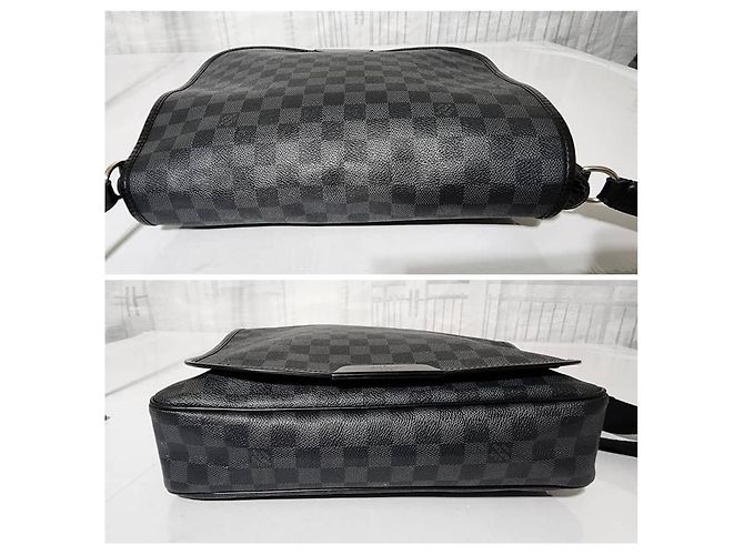 Borsa messenger Renzo Damier Graphite Louis Vuitton Grigio/Nero - vista 10