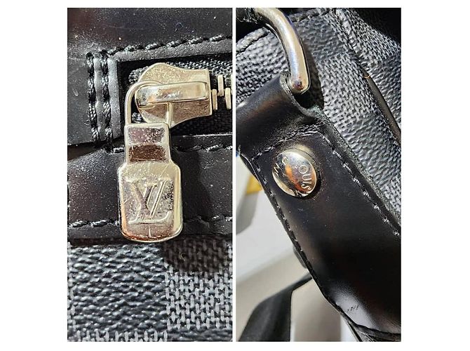 Borsa messenger Renzo Damier Graphite Louis Vuitton Grigio/Nero - vista 11