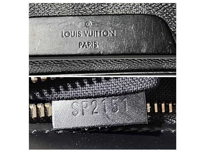 Borsa messenger Renzo Damier Graphite Louis Vuitton Grigio/Nero - vista 4