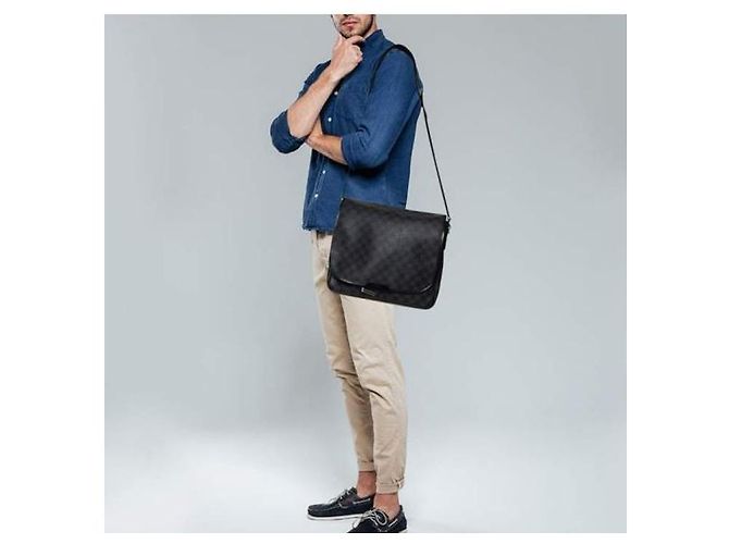 Borsa messenger Renzo Damier Graphite Louis Vuitton Grigio/Nero - vista 6