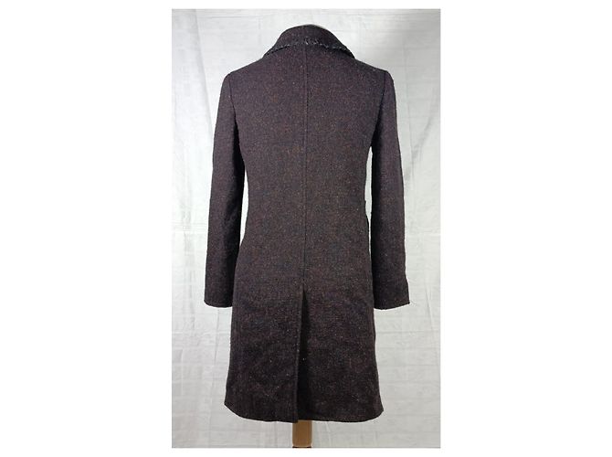 Abrigo Miu Miu de lana marrón Castaño - vista 2