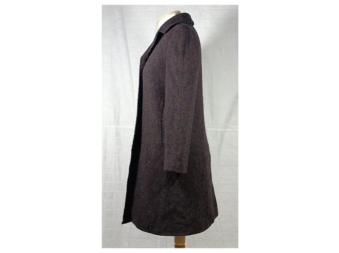 Abrigo Miu Miu de lana marrón Castaño - vista 3
