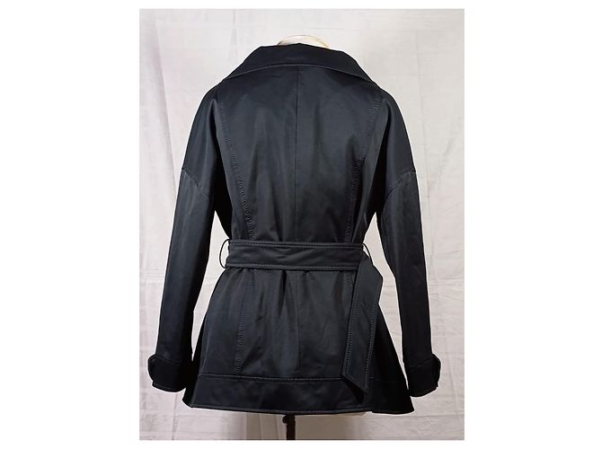 Autre Marque Violanti Jacke Schwarz Baumwolle Polyester Größe 46 - Ansicht 2