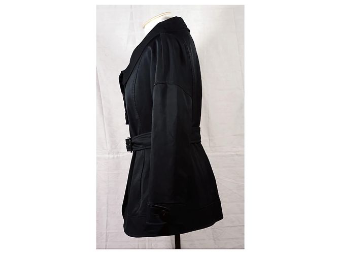 Autre Marque Violanti Jacke Schwarz Baumwolle Polyester Größe 46 - Ansicht 3