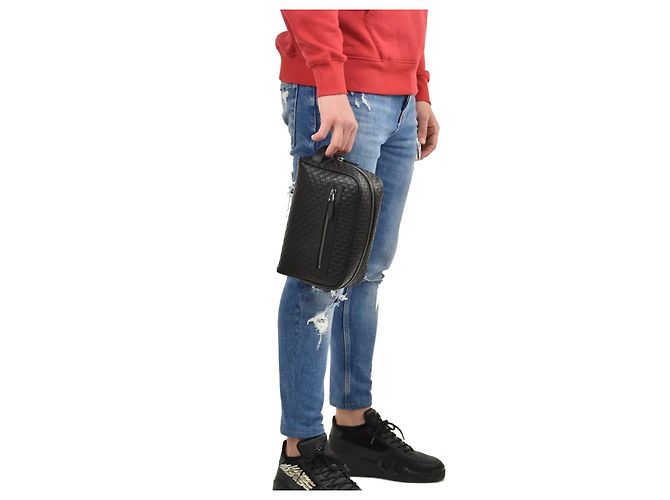 Neceser de cuero Microguccissima GG de Gucci negro 419775 - vista 15