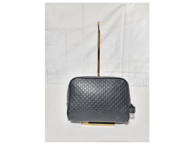 Neceser de cuero Microguccissima GG de Gucci negro 419775 - vista 6