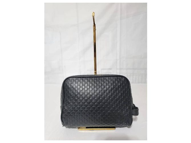 Neceser de cuero Microguccissima GG de Gucci negro 419775 - vista 7