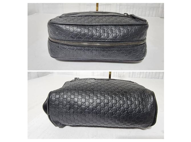Neceser de cuero Microguccissima GG de Gucci negro 419775 - vista 9