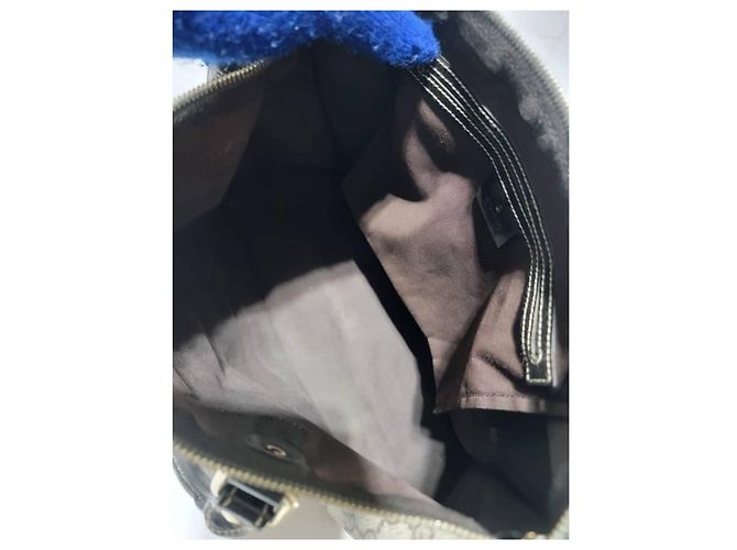 Bolsa tote em canvas e couro Gucci GG Supreme Joy Marrom Bege - vista 13