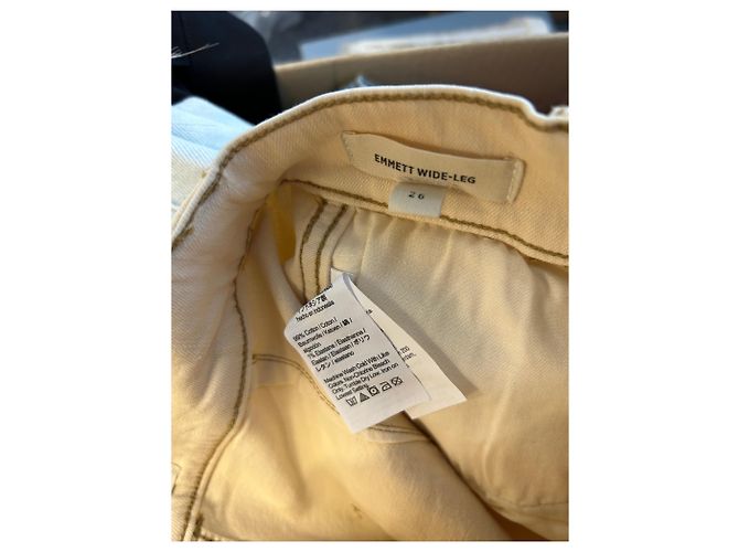 Jeans Madewell T.US 26 Algodón Amarillo - vista 4