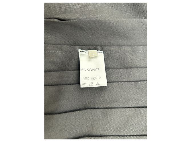 Autre Marque Faldas blancas de algodón T.International S Negro - vista 6