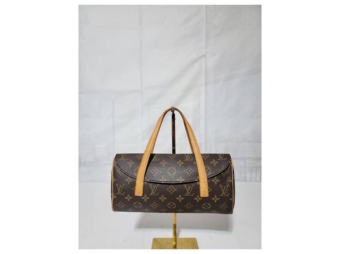 Borsa a Spalla Sonatine Louis Vuitton in Tela Monogram Marrone Nero - vista 13