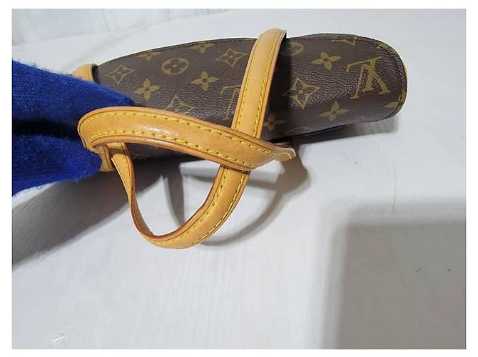 Borsa a Spalla Sonatine Louis Vuitton in Tela Monogram Marrone Nero - vista 4