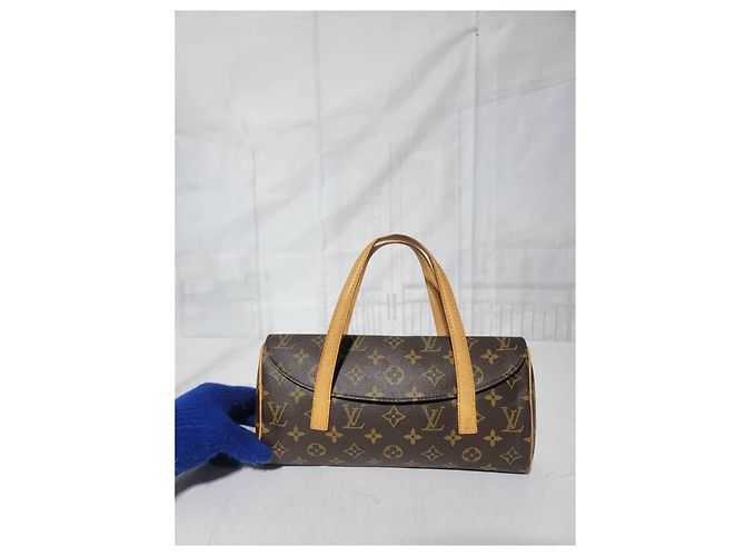 Borsa a Spalla Sonatine Louis Vuitton in Tela Monogram Marrone Nero - vista 5