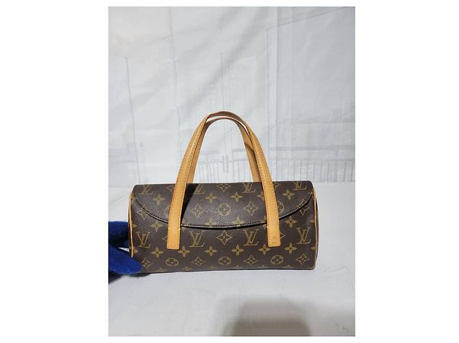 Borsa a Spalla Sonatine Louis Vuitton in Tela Monogram Marrone Nero - vista 7