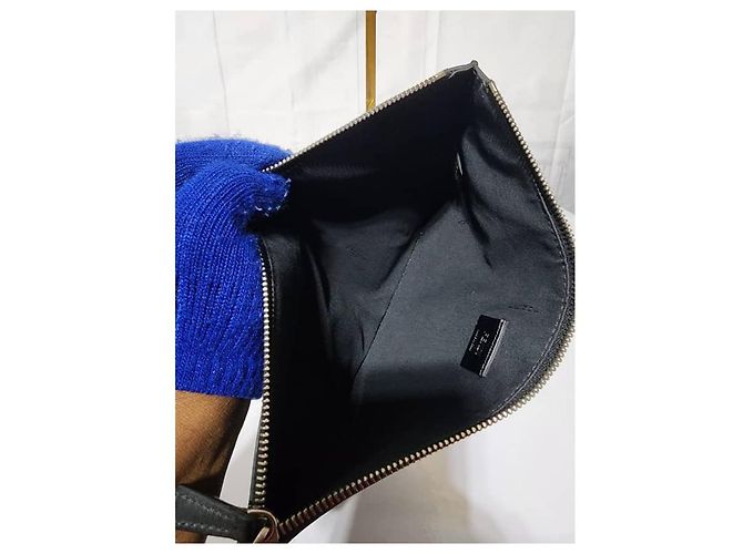 Borsa a mano Fendi Monster Eyes nera Nero - vista 12