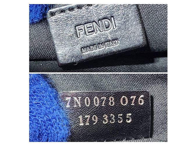 Borsa a mano Fendi Monster Eyes nera Nero - vista 5