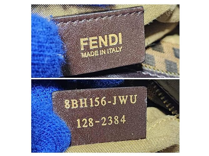 FENDI Zucca Piccola Borsa da Shopping Chef Tobacco Moro Marrone - vista 5