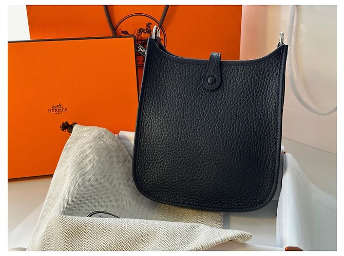 NUOVO Hermès Evelyne 16 TPM Nero - vista 3