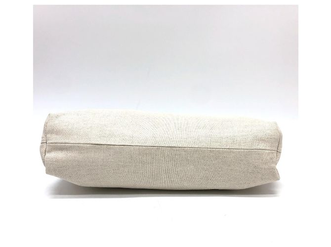 Pochette in tela beige Bottega Veneta - vista 3