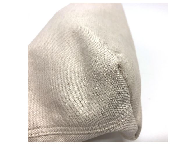 Pochette in tela beige Bottega Veneta - vista 4